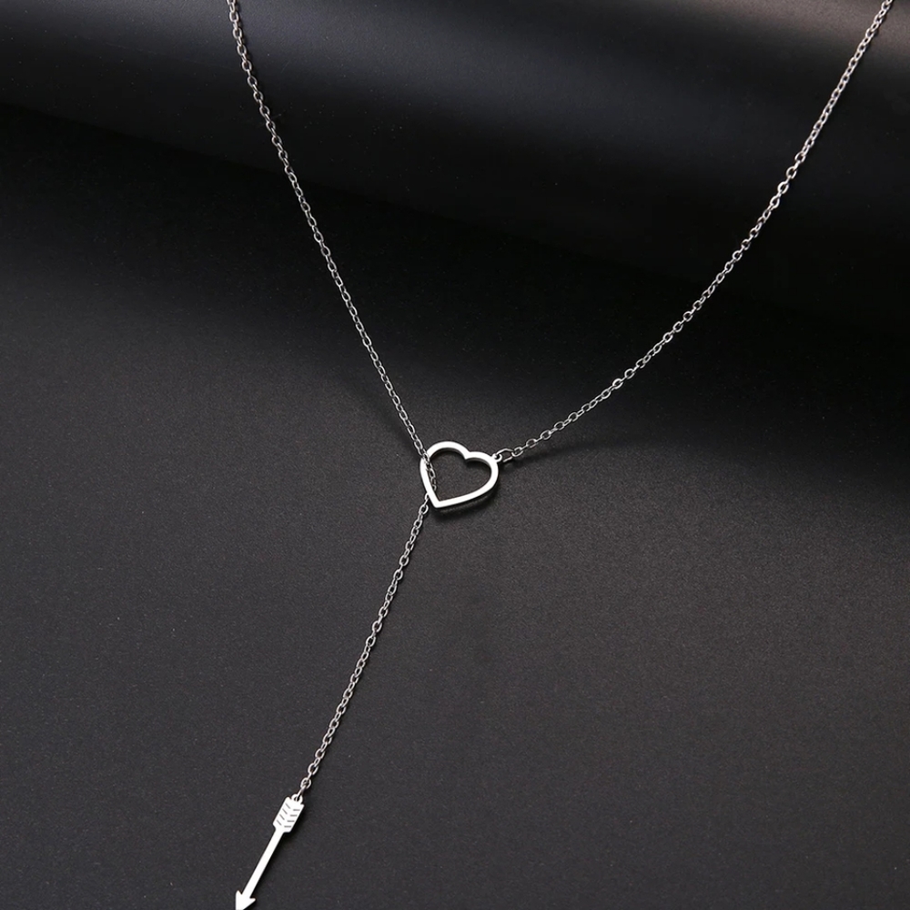 Love Me Like Cupid Long Lariat Necklace